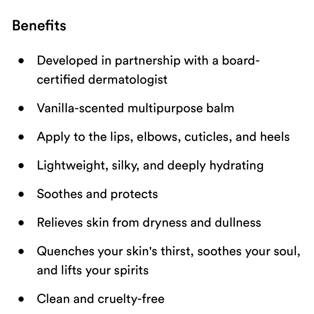 FREE💝 LAST 1! KEYS Soulcare Comforting Lip & Body Balm 👄🦵🏼 NEW Vanilla Scent - Picture 5 of 7
